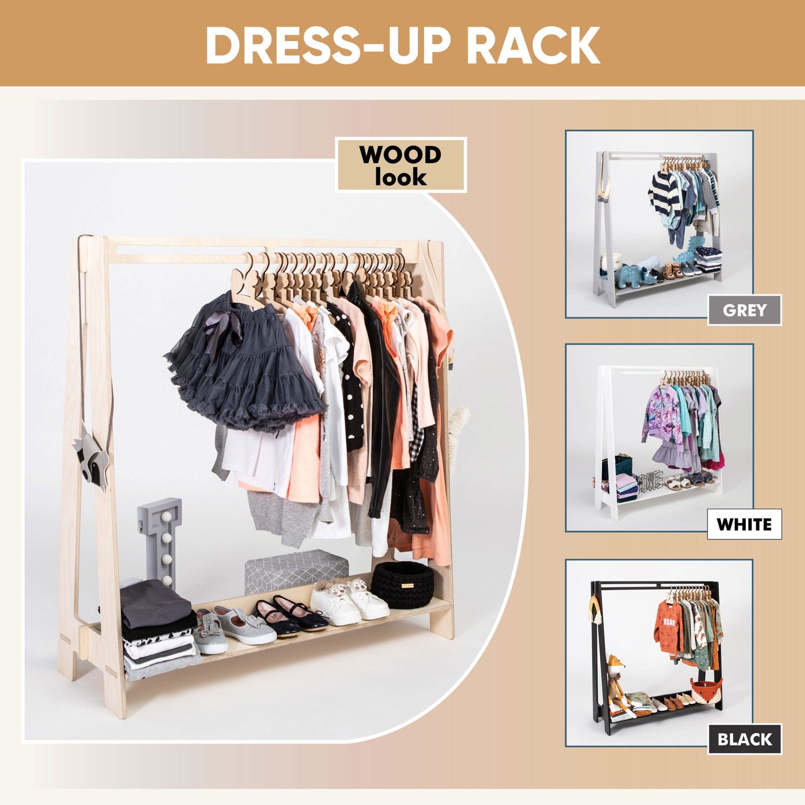 Toddlers Clothing Rack for Hangers - Kotikauppa