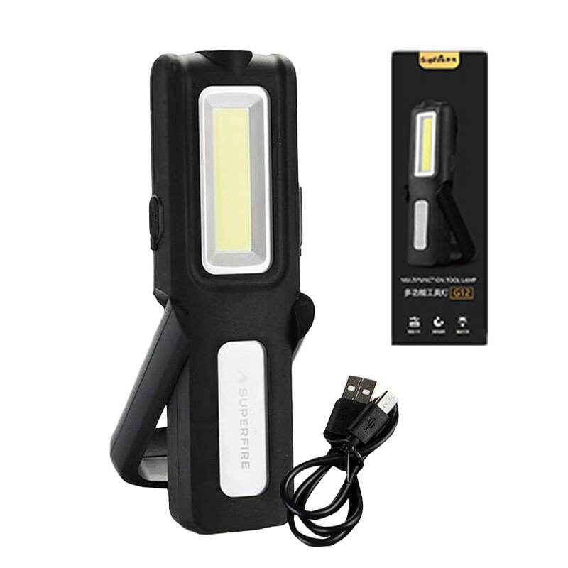 Työvalo Superfire G12, 566lm, USB - Kotikauppa