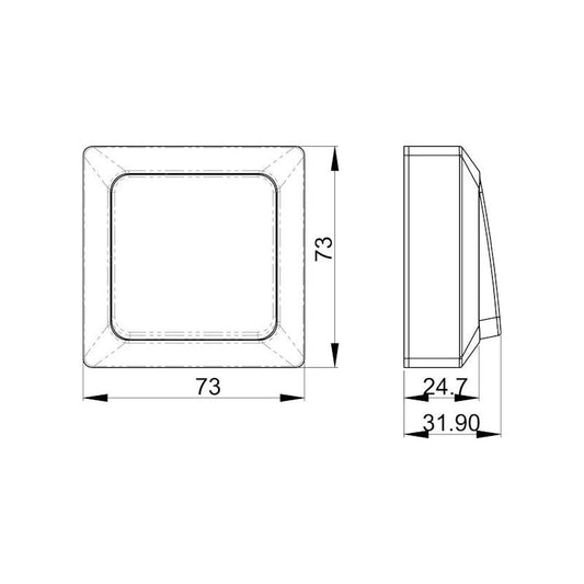 KYTKIN PINTA OPAL 6/16A/250V/IP20 PPR MUSTA