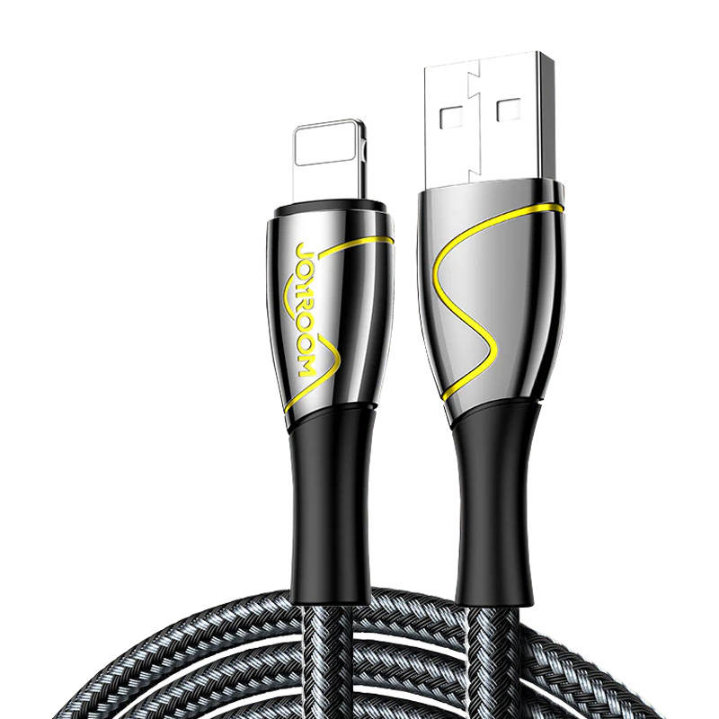 USB Kaapeli for Lightning Joyroom S-1230K6 2.4A 1.2m (Black) - Kotikauppa