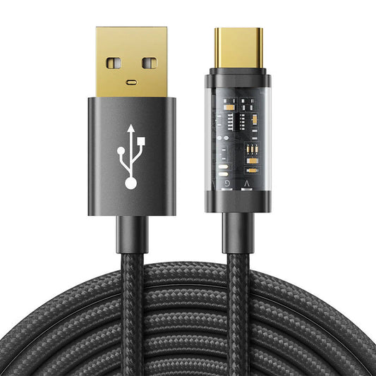 USB to USB-C Kaapeli Joyroom S-UC027A12 3A, 1.2m (black) - Kotikauppa