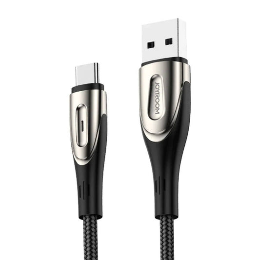 USB to USB-C Kaapeli Joyroom Sharp S-M411 2.4A, 3m (black) - Kotikauppa