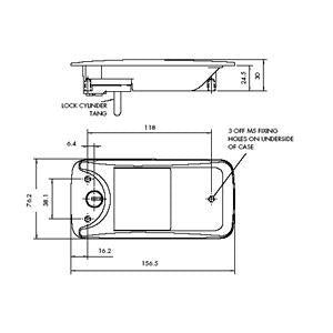 Ulko-oven lukko+avaimet Caralock 400 Solifer, Kafi,  Matkaaja