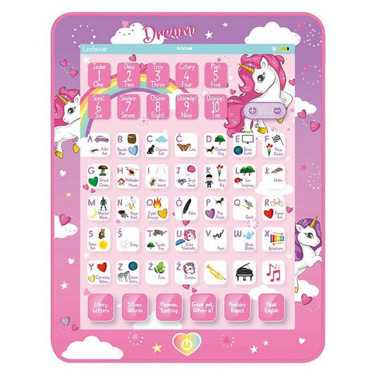 Unicorn bilingual talking educational tablet - Kotikauppa