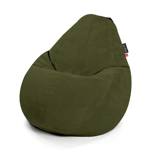 Säkkituoli Qubo™ Comfort 90 Moss VELVET FIT - Kotikauppa