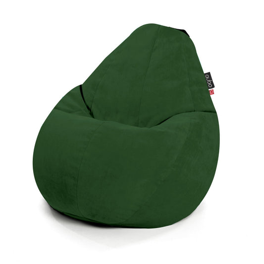 Säkkituoli Qubo™ Comfort 90 Avocado VELVET FIT - Kotikauppa