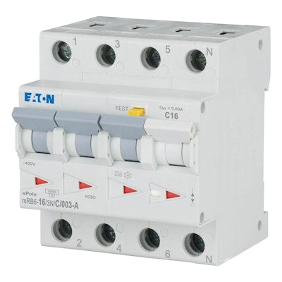 VIKAVIRTAJOHDONSUOJAKATK EATON MRB6-16/3N/C/003-A 16A 30mA C | 3271784