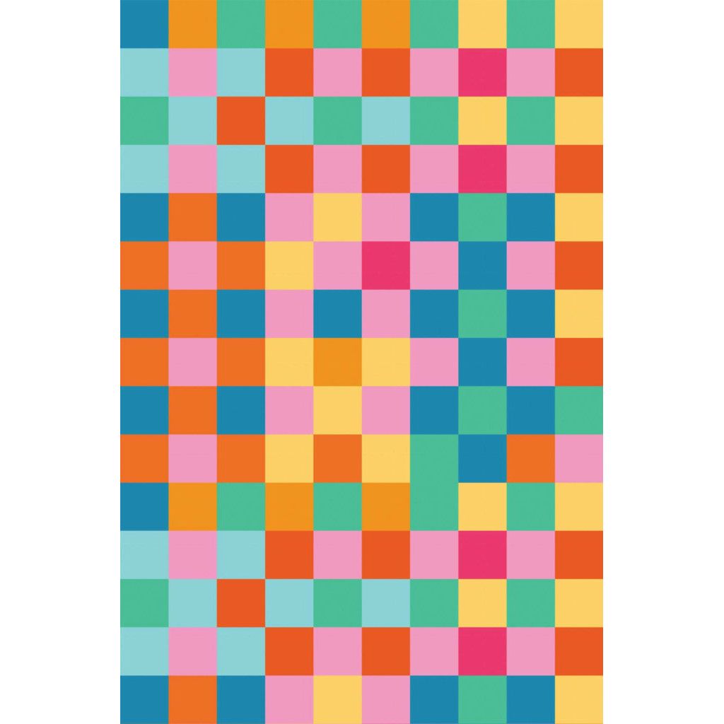 Vibrant Checkered Symphony (itseliimautuva) - Kotikauppa