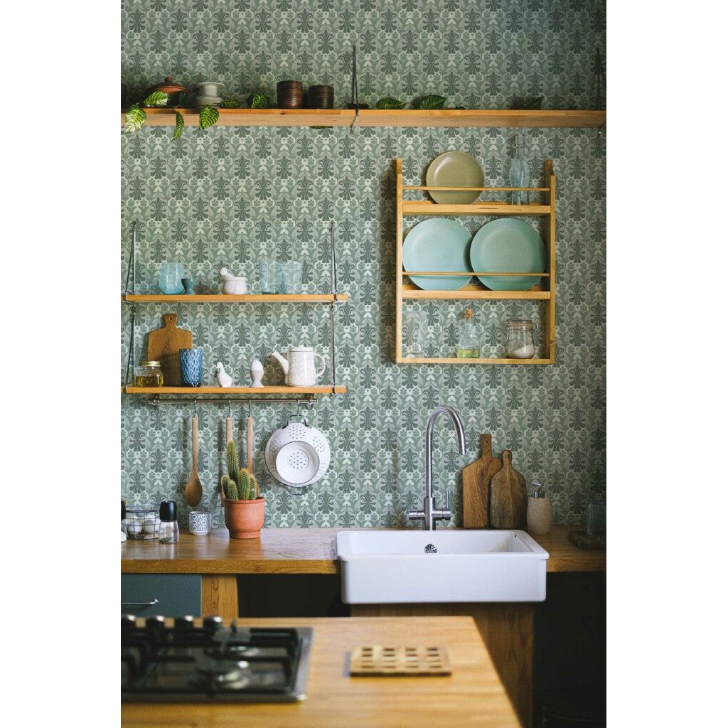 Vintage Green Kitchen (itseliimautuva) - Kotikauppa