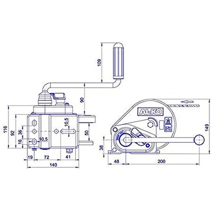 Vintturi 450 A Basic liinalla Vinssi 450 A Basic liinalla