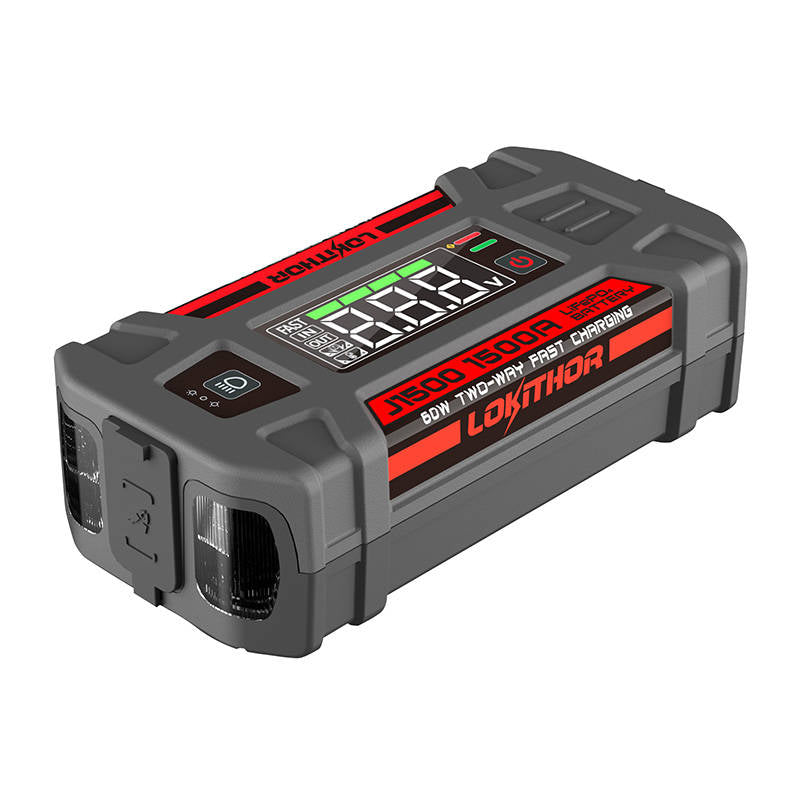 Virtapankki / Jump starter Lokithor J1500 - 1000A 12V 46Wh - Kotikauppa