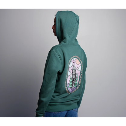 Organic Premium Hoodie Moominhouse - Green