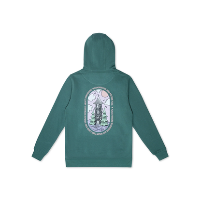 Organic Premium Hoodie Moominhouse - Green
