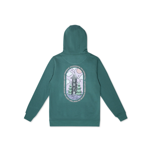 Organic Premium Hoodie Moominhouse - Green