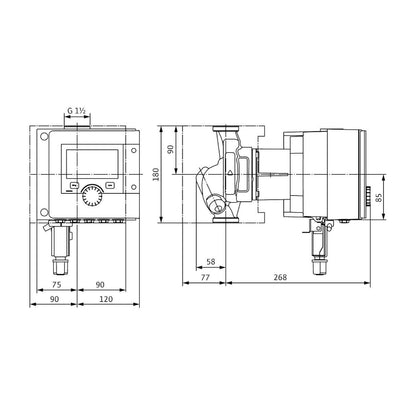 KÄYTTÖVESIPUMPPU WILO STRATOS MAXO-Z 25/0,5-12 180mm