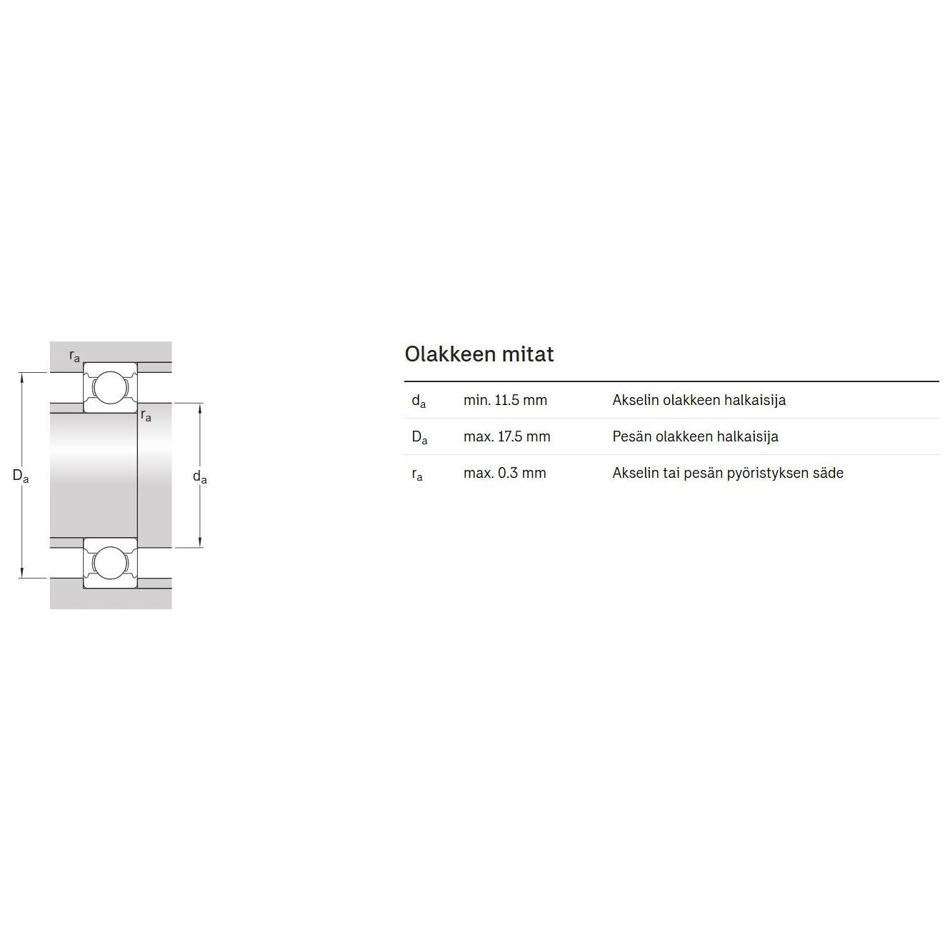 W 61800 Urakuulalaakeri