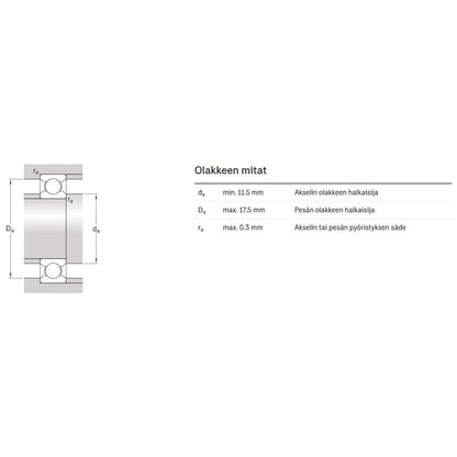 W 61800 Urakuulalaakeri