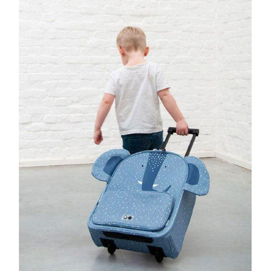 Water-Repellent Travel Trolley for Kids - Mr Elephant - Kotikauppa