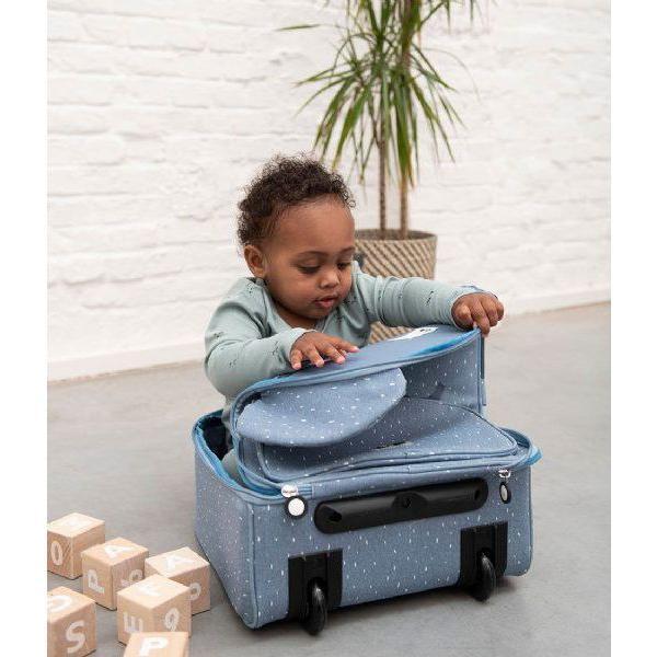 Water-Repellent Travel Trolley for Kids - Mr Elephant - Kotikauppa
