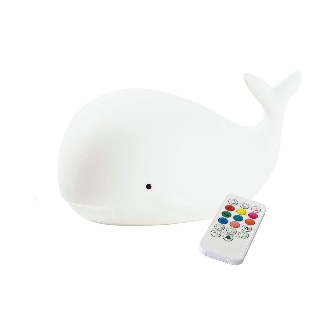 Whale Silicone Lamp with Remote - Kotikauppa