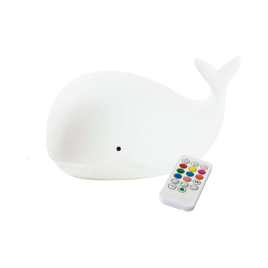 Whale Silicone Lamp with Remote - Kotikauppa