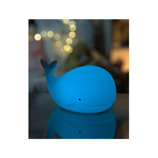 Whale Silicone Lamp with Remote - Kotikauppa