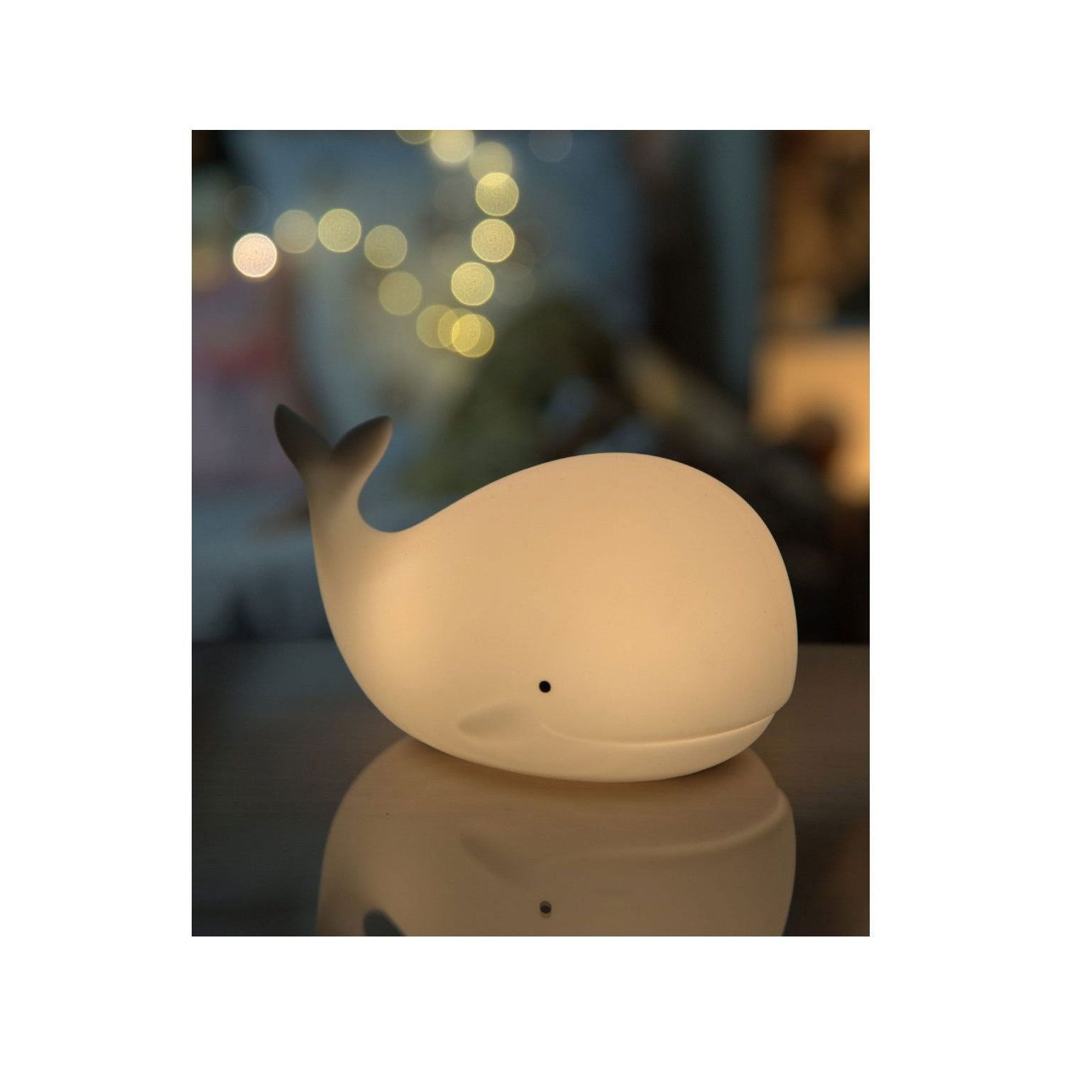 Whale Silicone Lamp with Remote - Kotikauppa