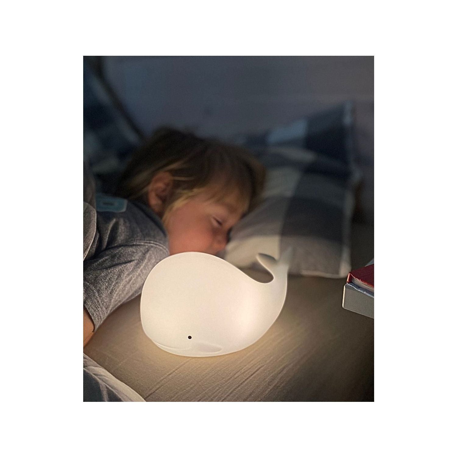 Whale Silicone Lamp with Remote - Kotikauppa