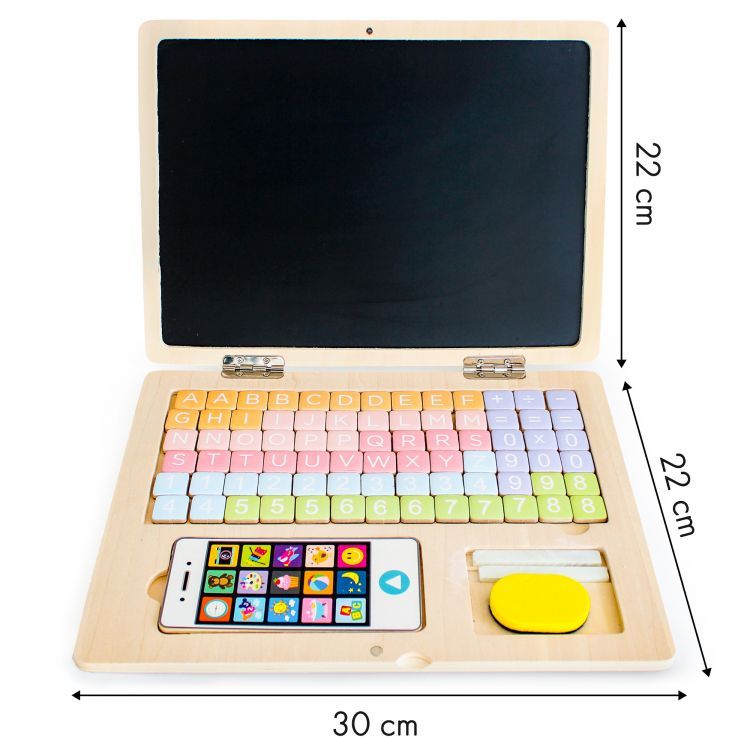 Wooden Laptop/Tablet + Phone Set - Kotikauppa