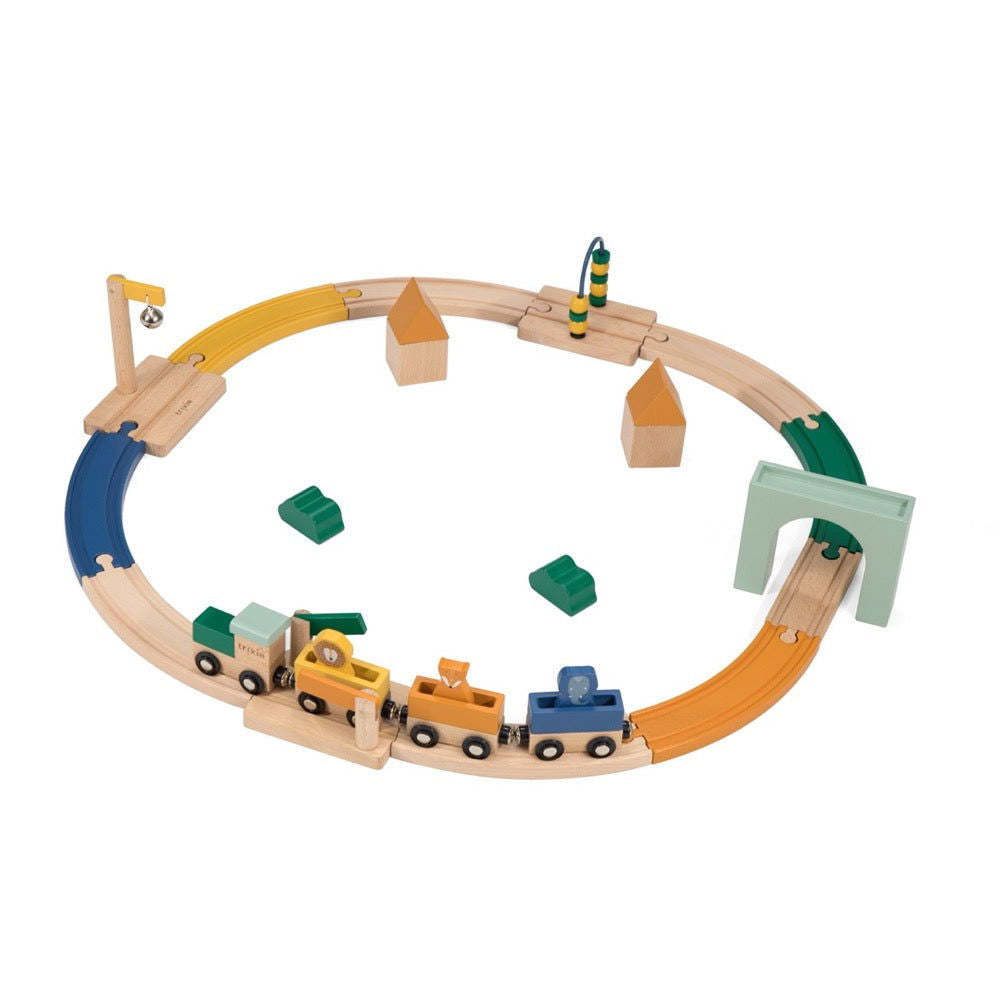 Wooden Railway Set - Kotikauppa