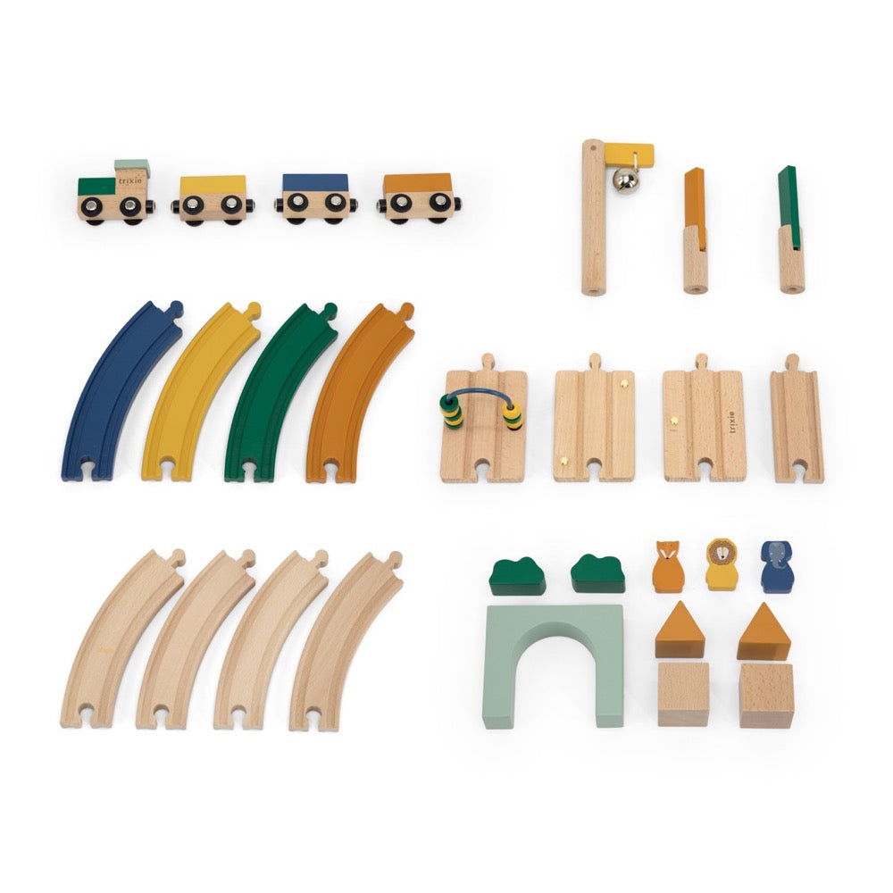 Wooden Railway Set - Kotikauppa