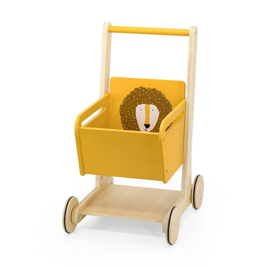 Wooden Shopping Cart - Mr. Lion - Kotikauppa