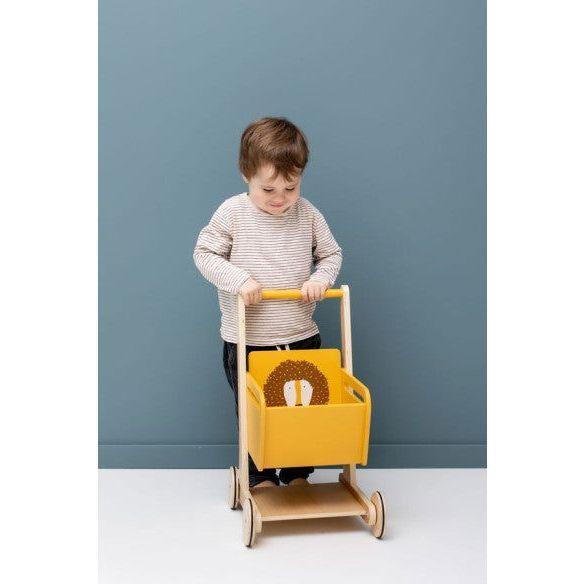 Wooden Shopping Cart - Mr. Lion - Kotikauppa