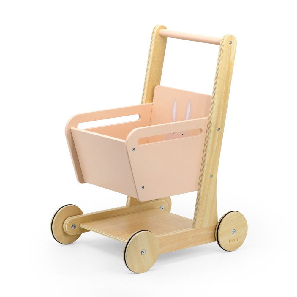 Wooden Shopping Cart - Mrs. Rabbit - Kotikauppa