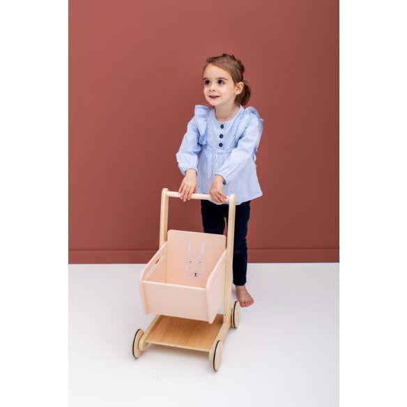 Wooden Shopping Cart - Mrs. Rabbit - Kotikauppa