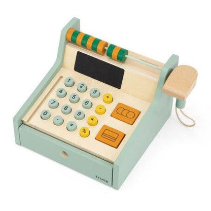 Wooden Store Cash Register with Accessories - Kotikauppa