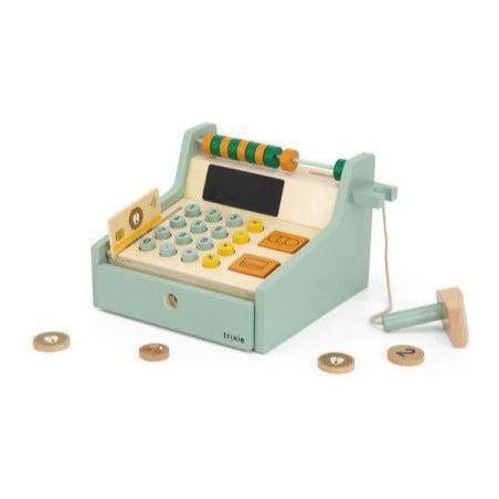 Wooden Store Cash Register with Accessories - Kotikauppa