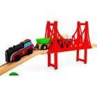 Wooden Train Set, 90 Pieces - Kotikauppa