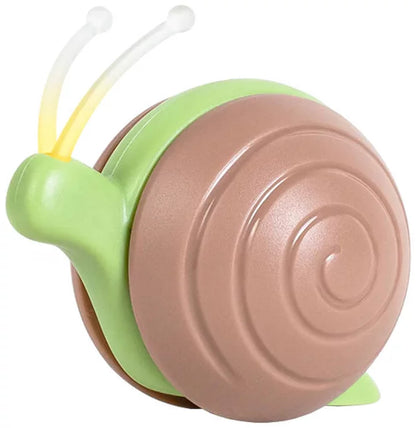 Cheerble Wicked Snail interaktiivinen kissanlelu – ladattava älylelu LED-valoilla, ruskea