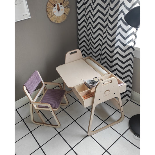 Adjustable Children Chair Julle - Cannon Pink