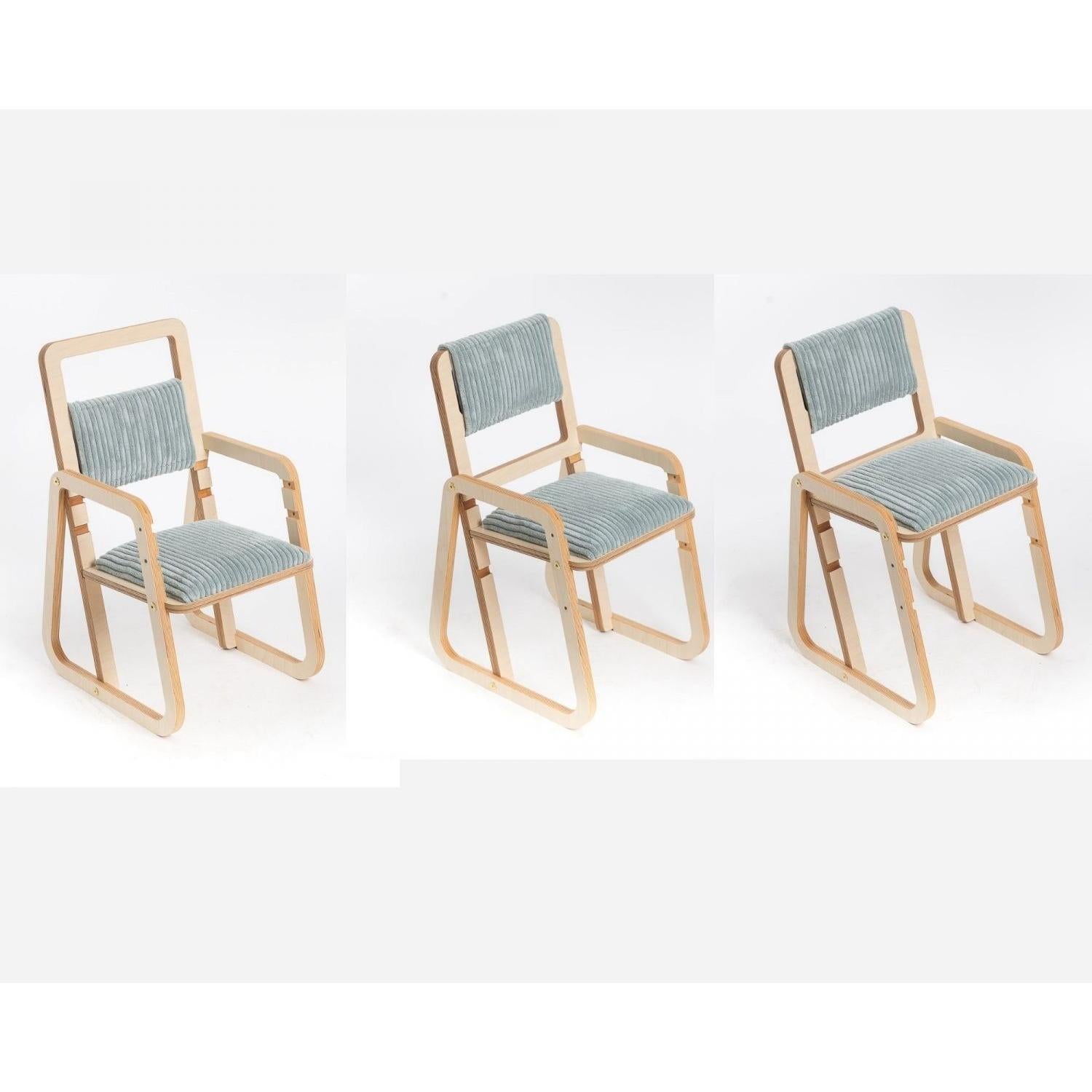 Adjustable Children Chair Julle - Mint Green