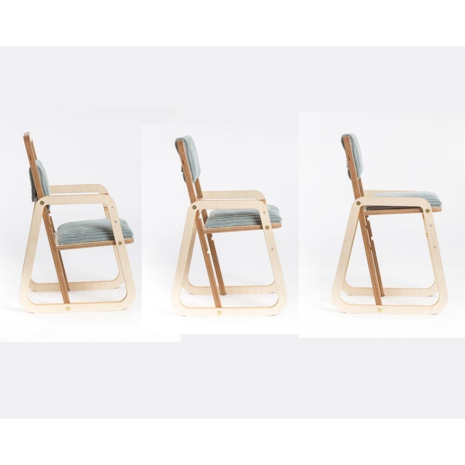 Adjustable Children Chair Julle - Mint Green