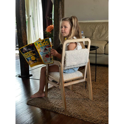 Adjustable Children Chair Luula - Vanilla Lamb