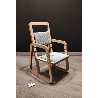 Adjustable Children Montessori Table and Chair Set Julle - Mint Green
