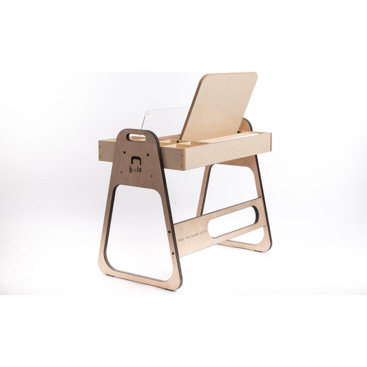 Adjustable Children Montessori Table and Chair Set Julle - Cannon Pink