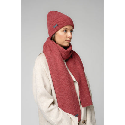 Natural Baby Alpaca and Merino Wool Light Fisherman's Rib Scarf