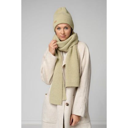 Natural Baby Alpaca and Merino Wool Light Fisherman's Rib Scarf