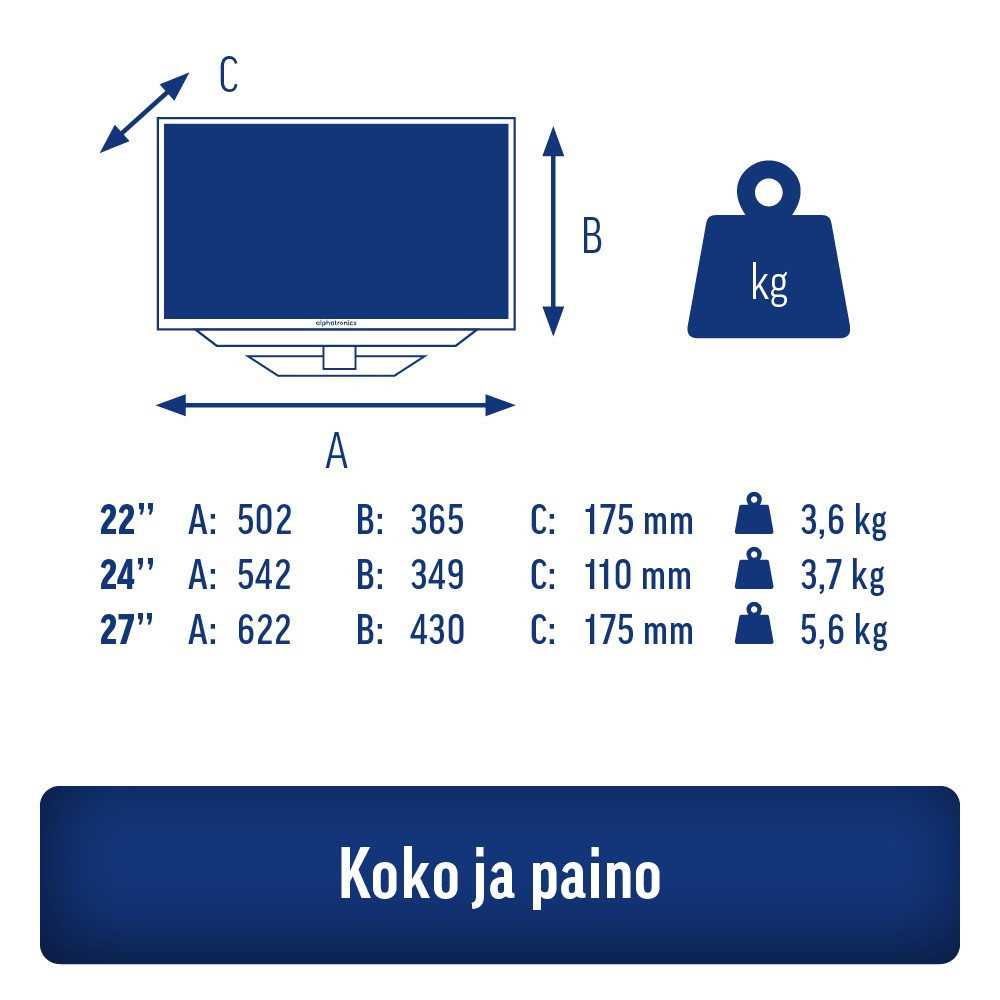 alphatronics TV SL-Line+ 32" - Kotikauppa