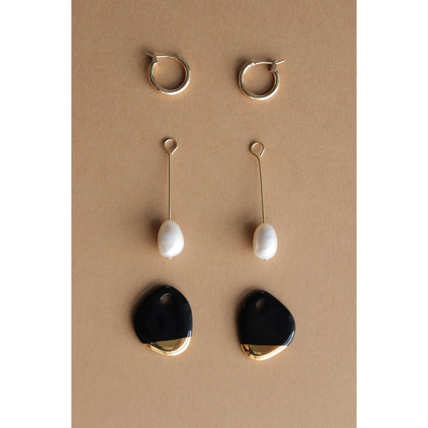 Arp Pearl And Porcelain Earrings - White