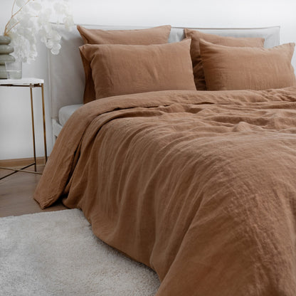 Pellava pussilakanasetti - Camel (Parivuode) - Linen Tales